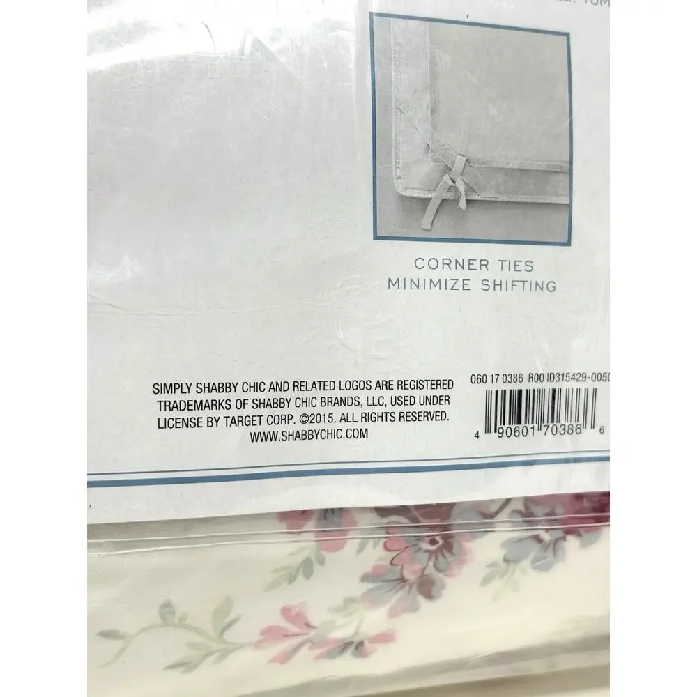 Simply Shabby Chic King Sunbleached 100% Cotton White Pink Floral Duvet Set 2014